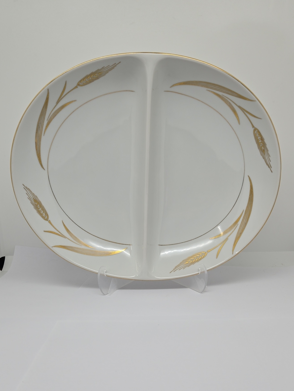 Vintage 10" Oval Divided Vegetable Bowl, Mikasa, Winifred, Japan